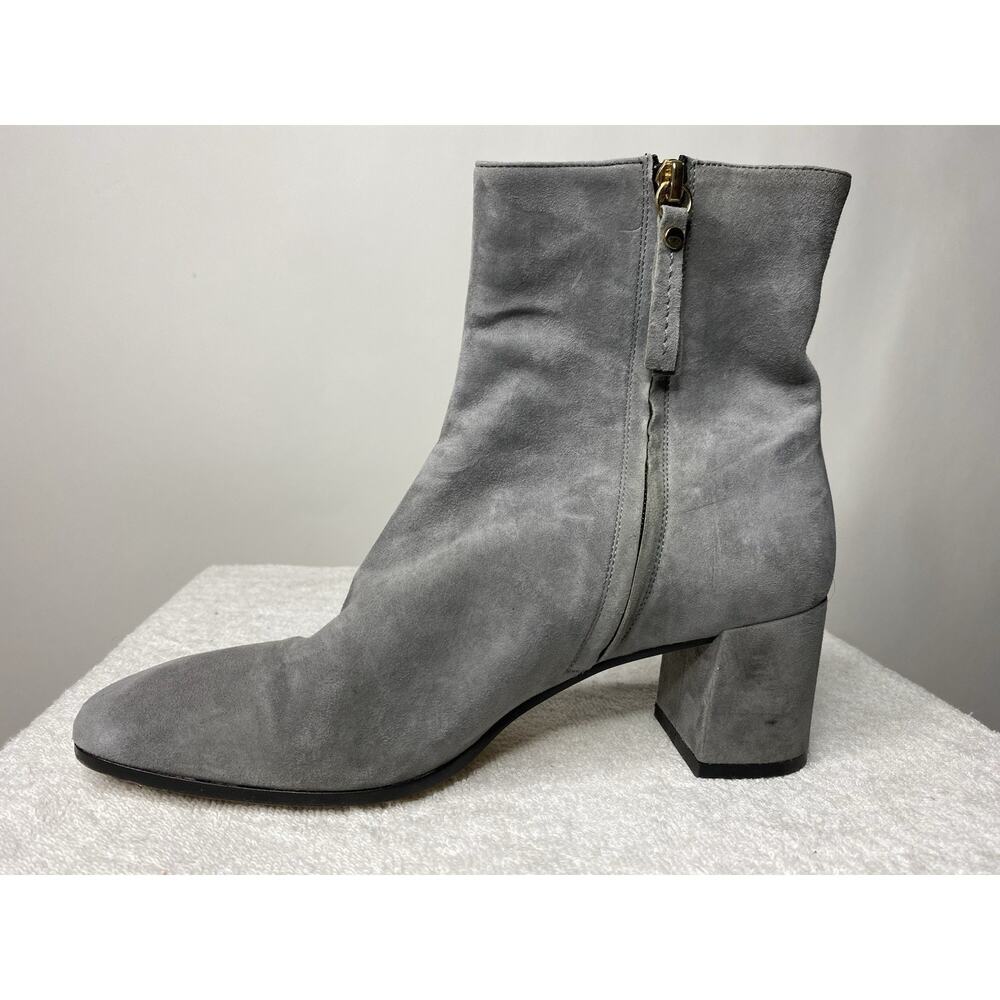 M. Gemi Corsa Boots Gray Suede Leather Women's 40.5 US 9.5 Bootie Ankle Modern - Picture 3 of 12